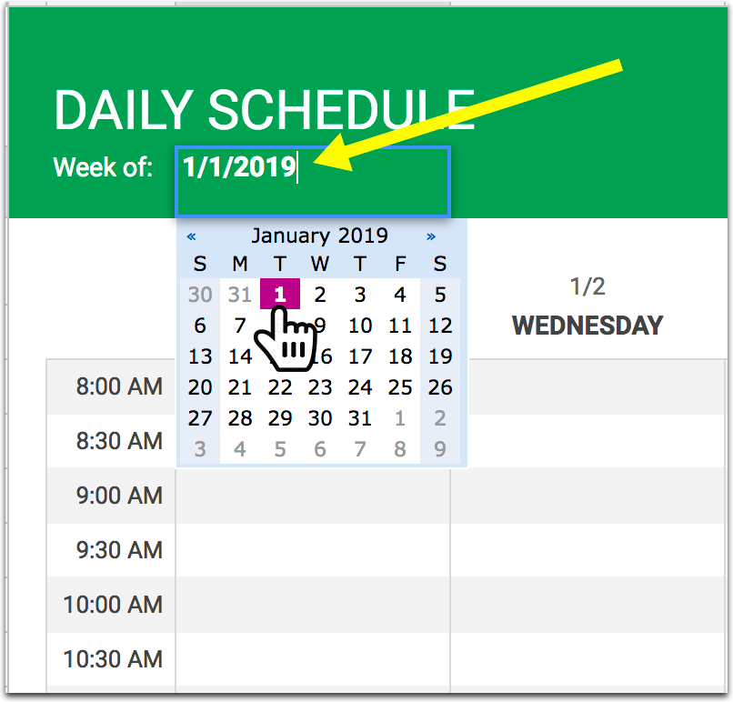 Daily Hourly Schedule Excel Template from howtonow.com