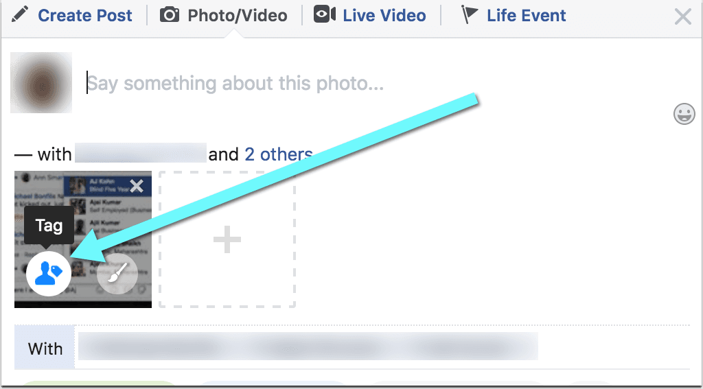 How to tag a on sale video on facebook