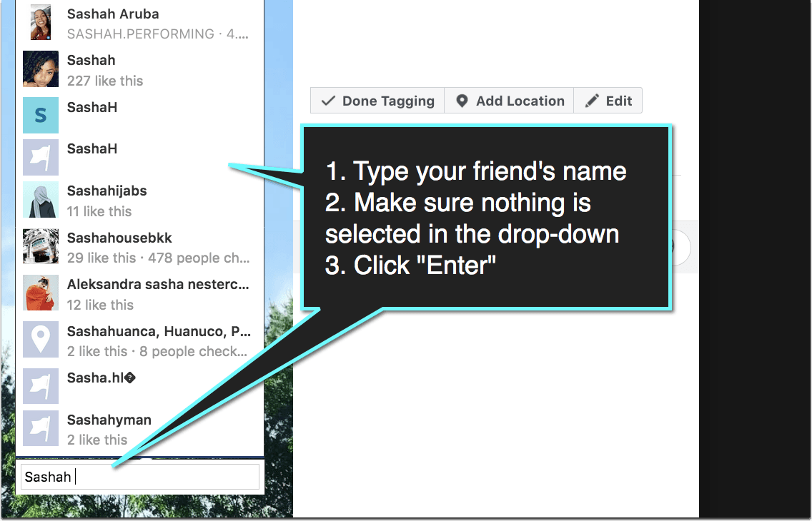 How to tag people deals on facebook