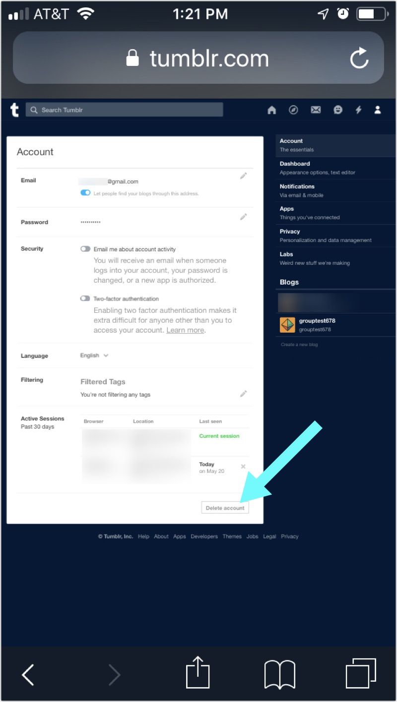How to delete your Tumblr account or blog - Android Authority
