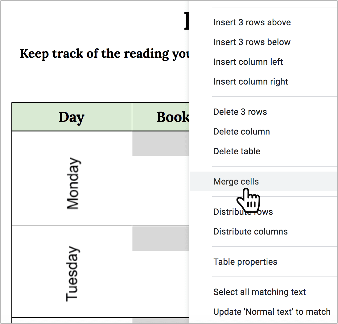 Reading log for adults