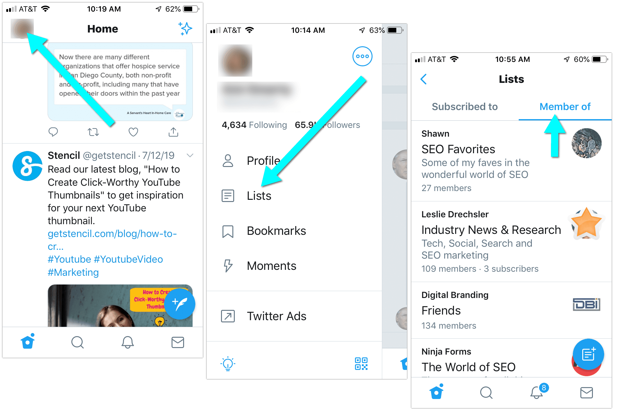 How to Find out What Twitter Lists You Are On (Mobile)