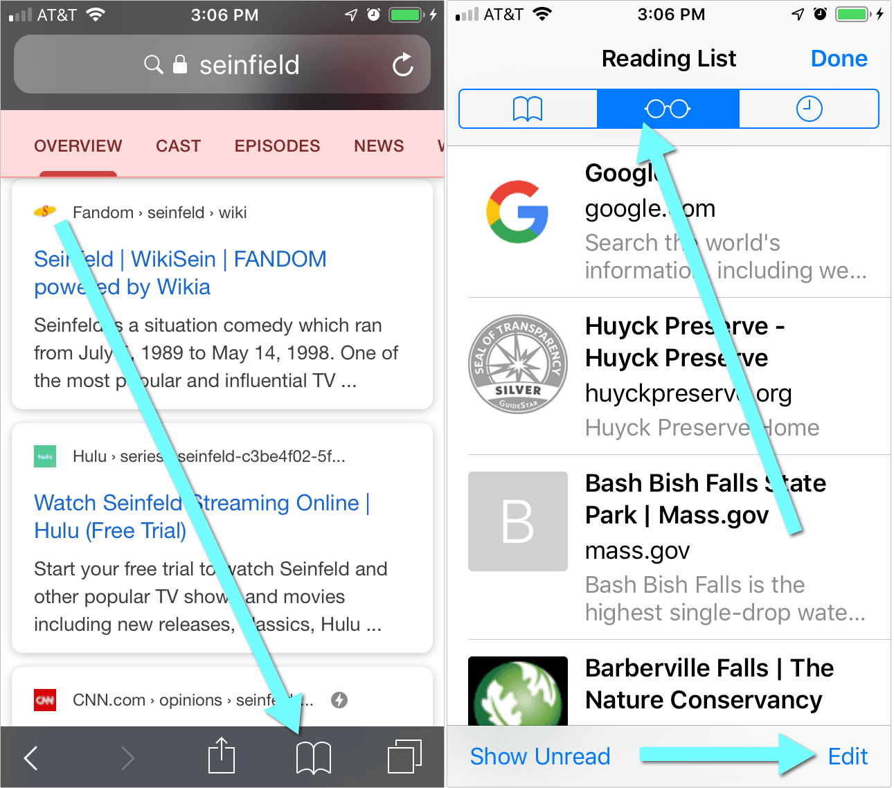 Access Your Reading List on iPhone