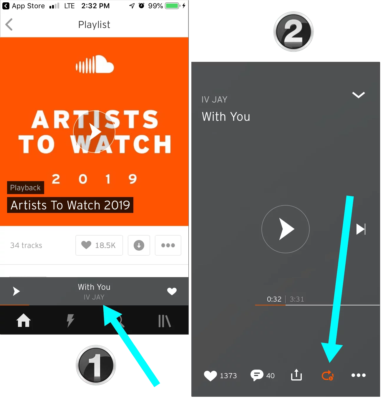 Soundcloud Loop: Mobile