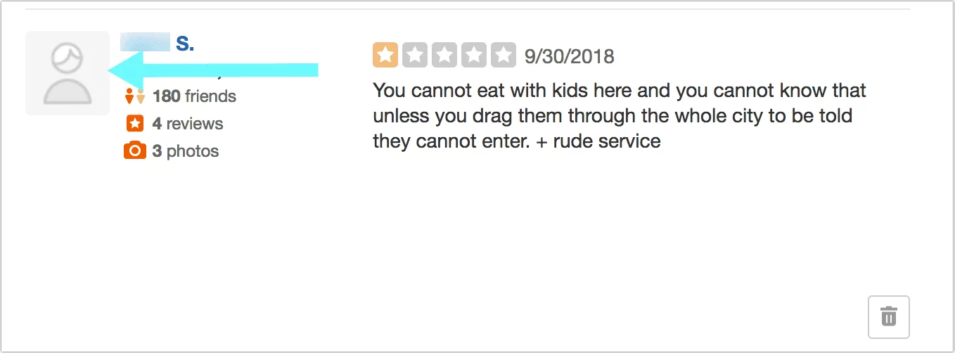 Instantly anonymize ALL your Yelp reviews