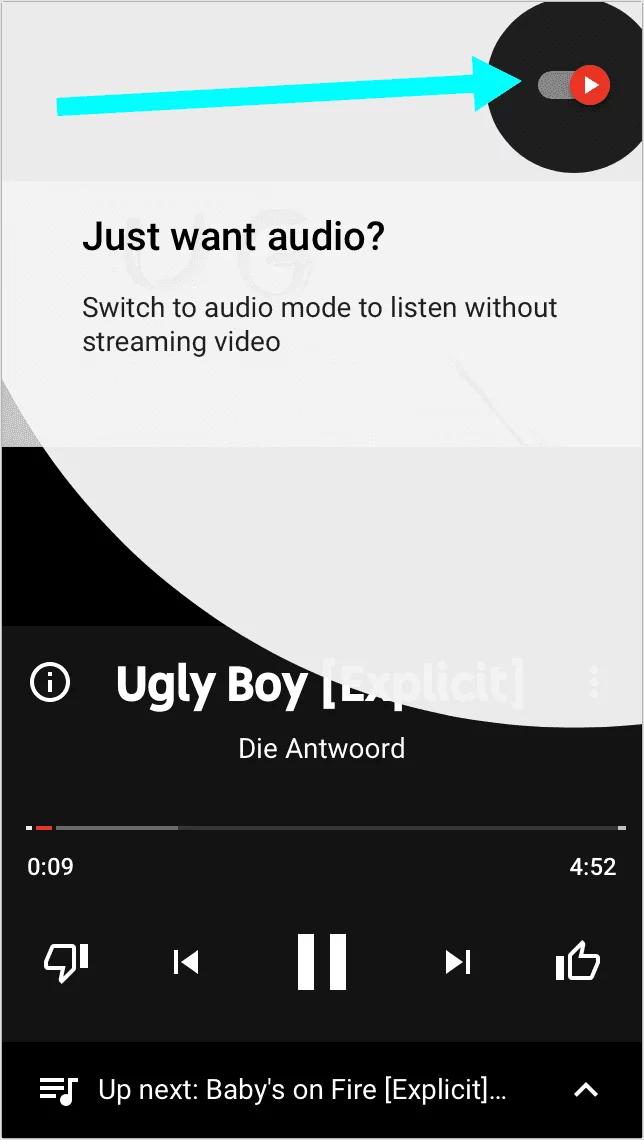 Enable Youtube Music Audio Mode