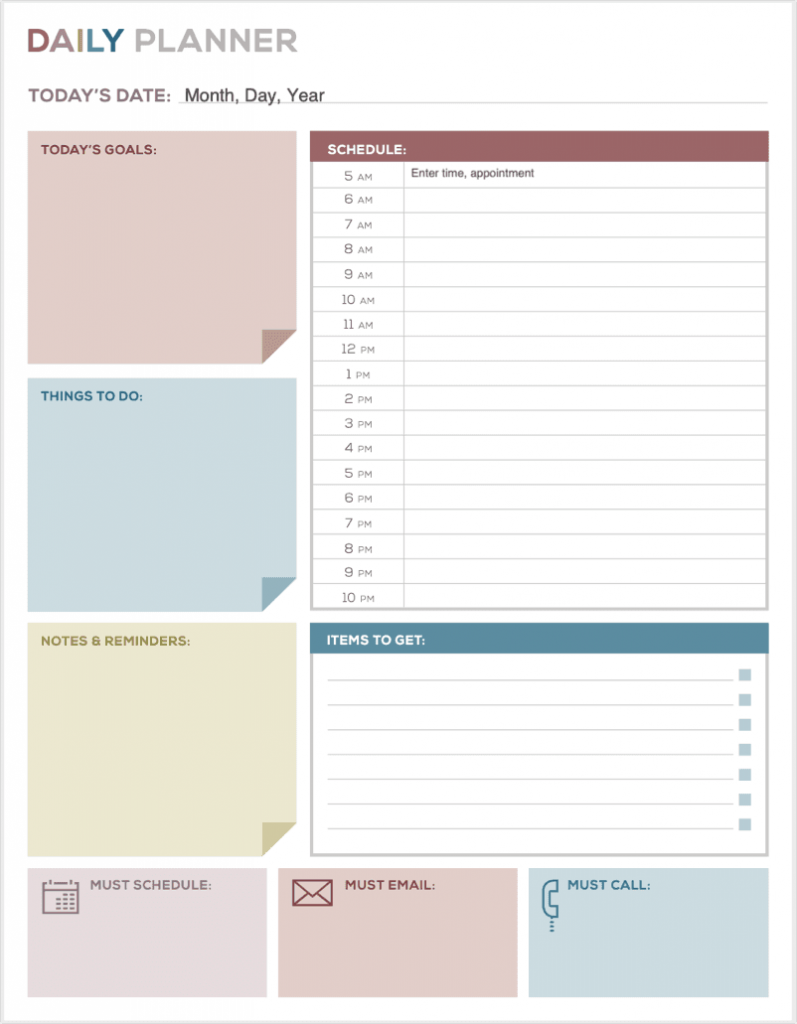 Use Daily Planners to Plan Your Reading