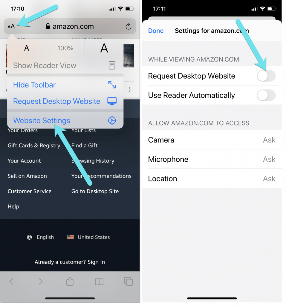 How To Request Desktop Site On iPhone (Safari & Google Chrome) 