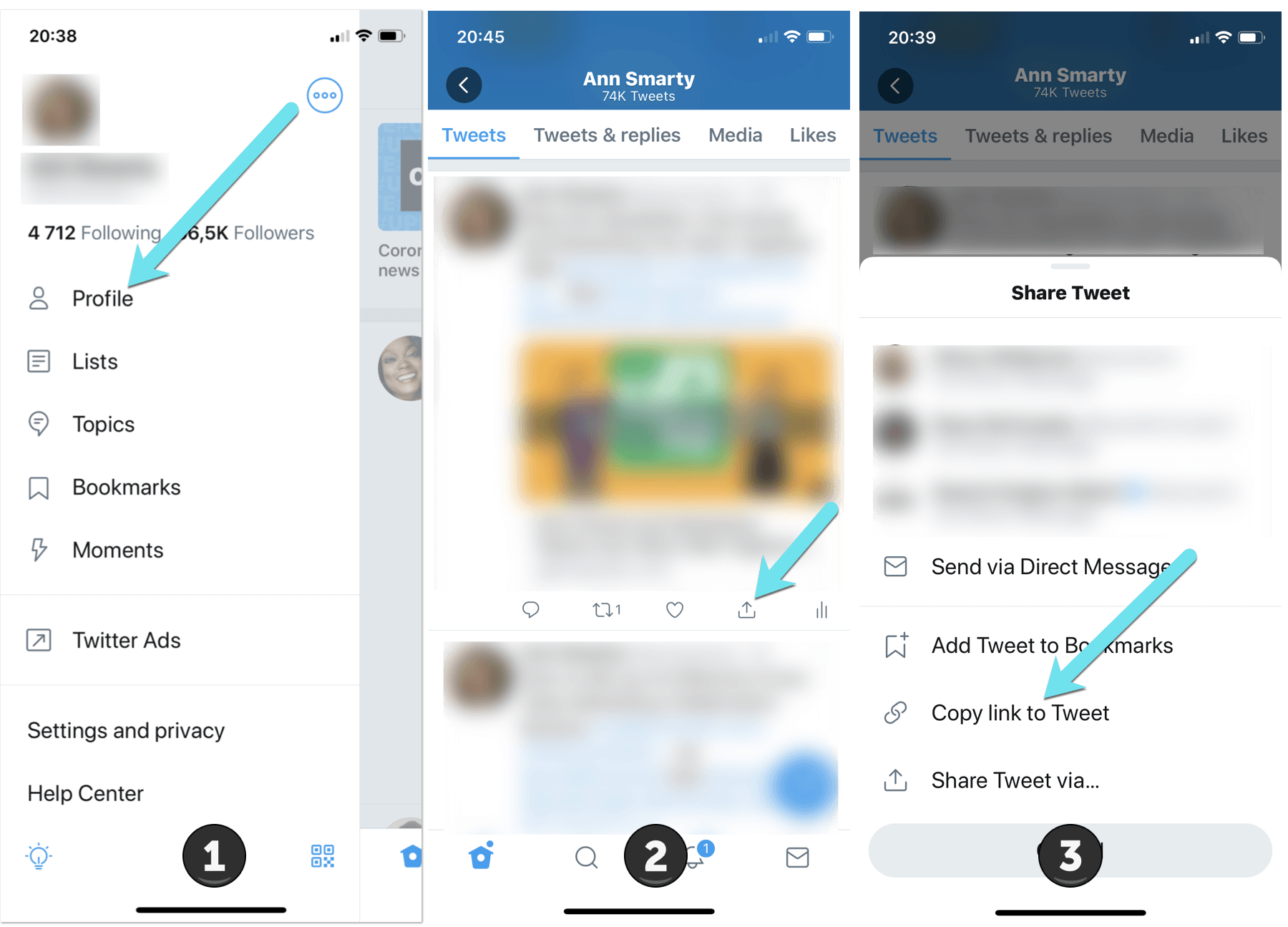 how to copy profile link on instagram app